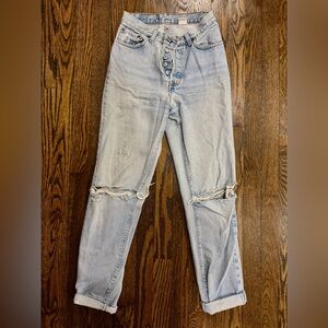 Perfectly Distressed Levi’s Jeans